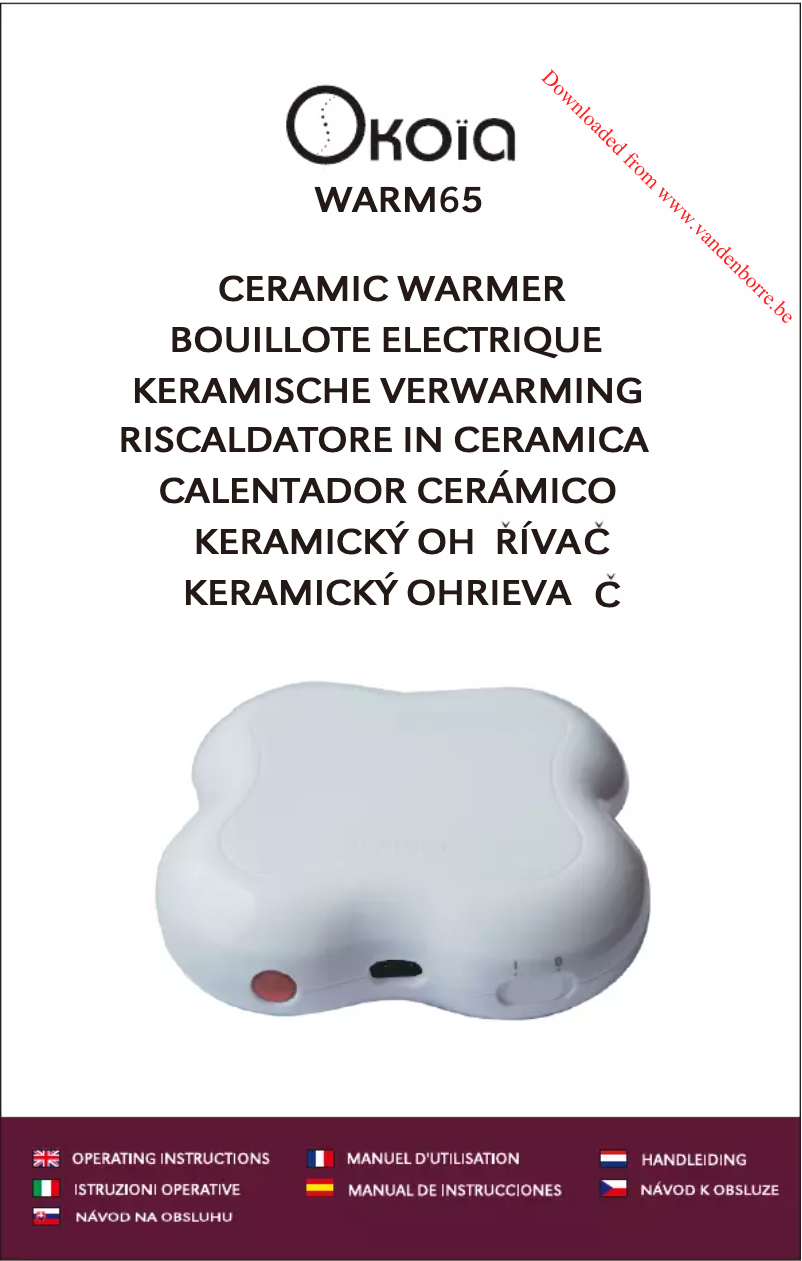 Page n°1 - Manuel utilisateur OKOIA WARM65