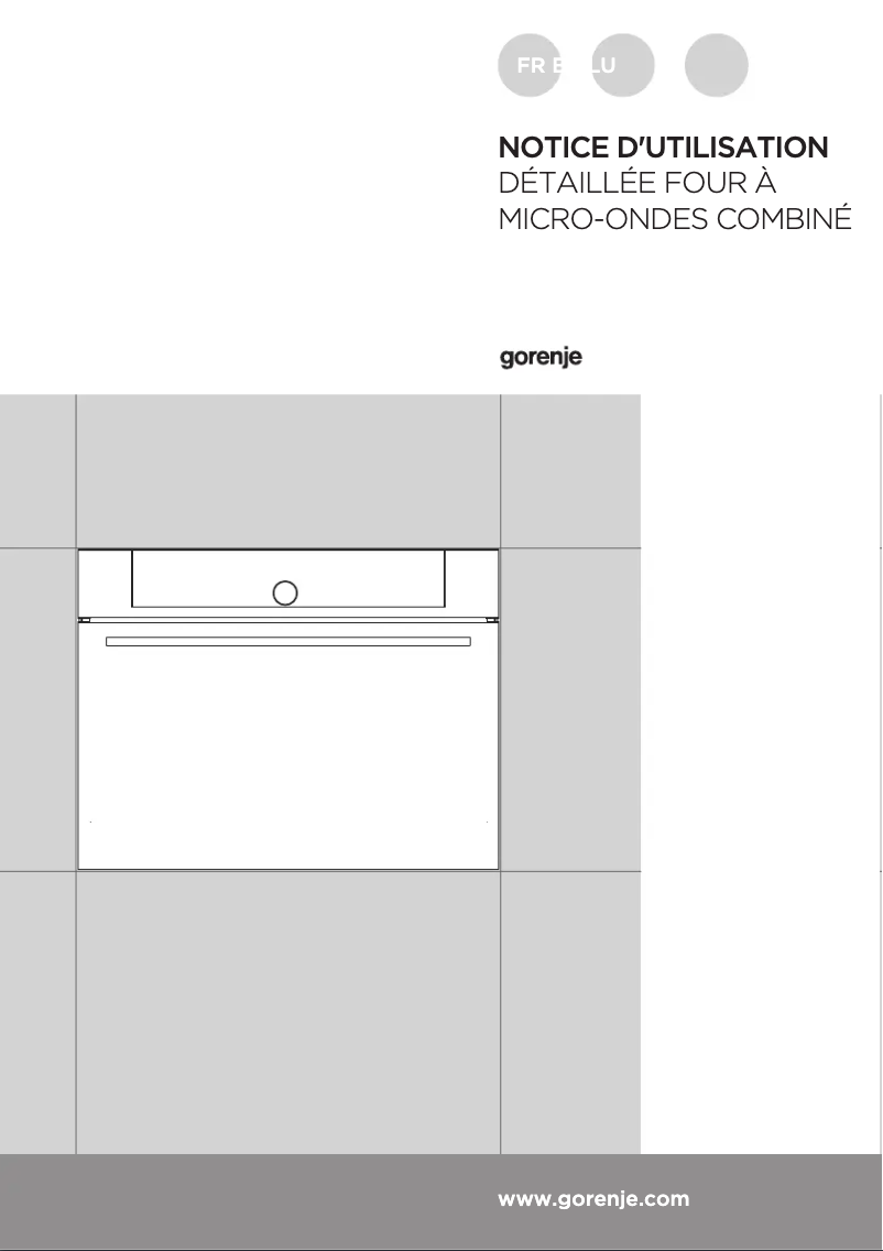 Page 1 de la notice Manuel utilisateur Gorenje BCM598S18X