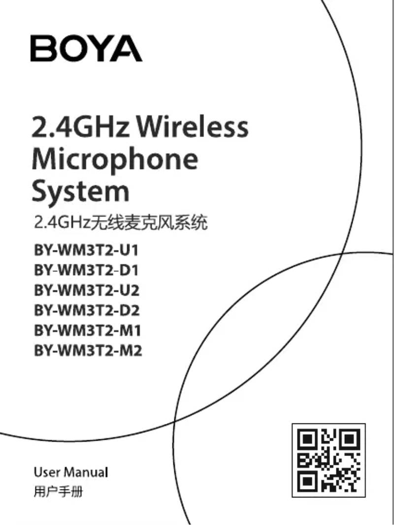 Página 1 del manual Manual de usuario BOYA BY-WM3T2-M1