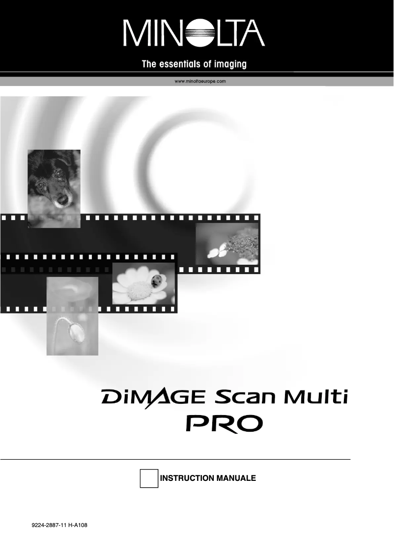 Page n°1 - Manuel utilisateur Konica Minolta DiMAGE Scan Multi Pro AF 5000