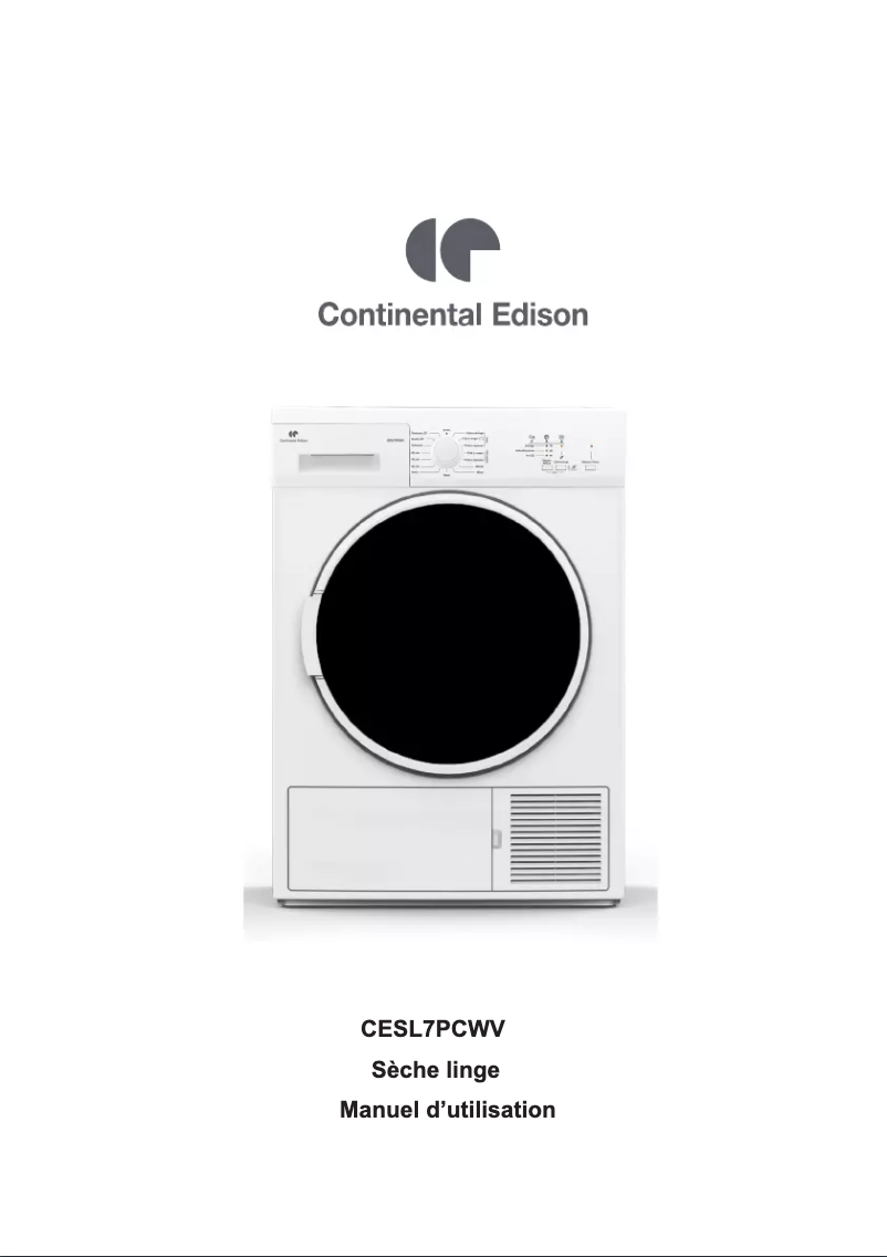 Página 1 del manual Manual de usuario Continental Edison CESL7PCWV