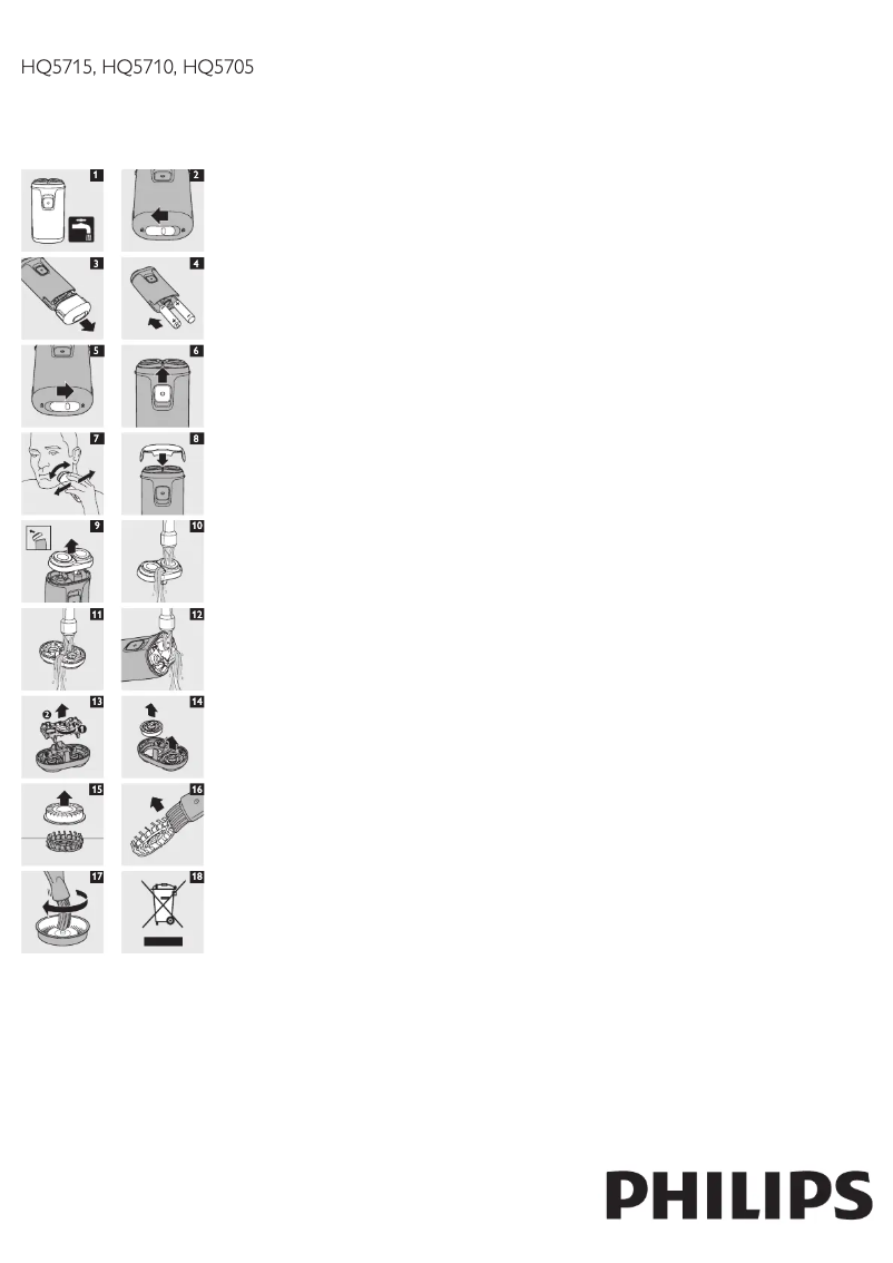 Imagen de la primera página del manual del dispositivo HQ5710