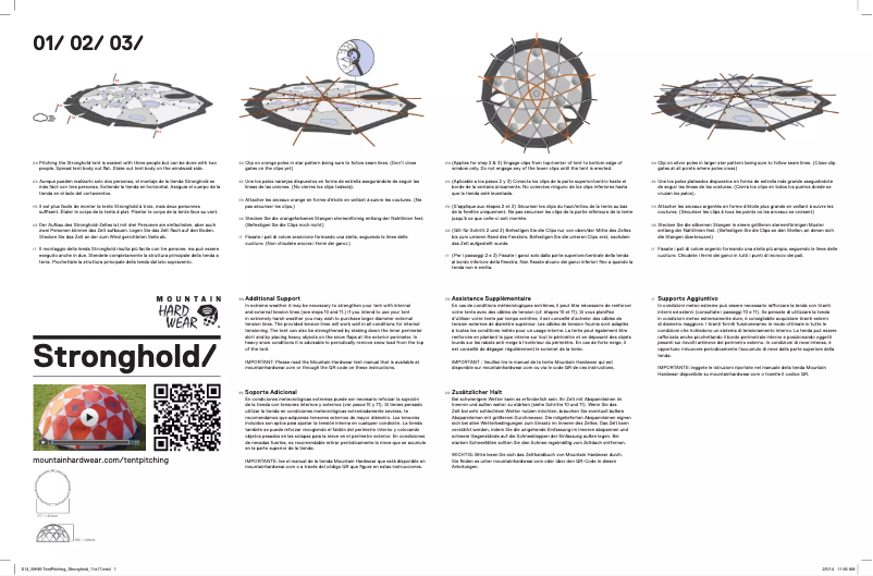 Page 1 de la notice Manuel utilisateur Mountain Hardwear Stronghold