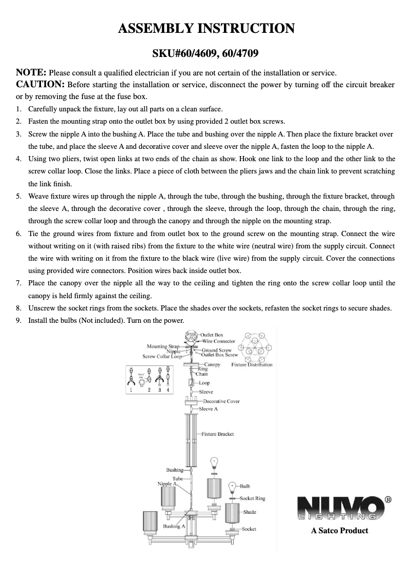 Página 1 del manual Manual de usuario NUVO Wright 60/4709