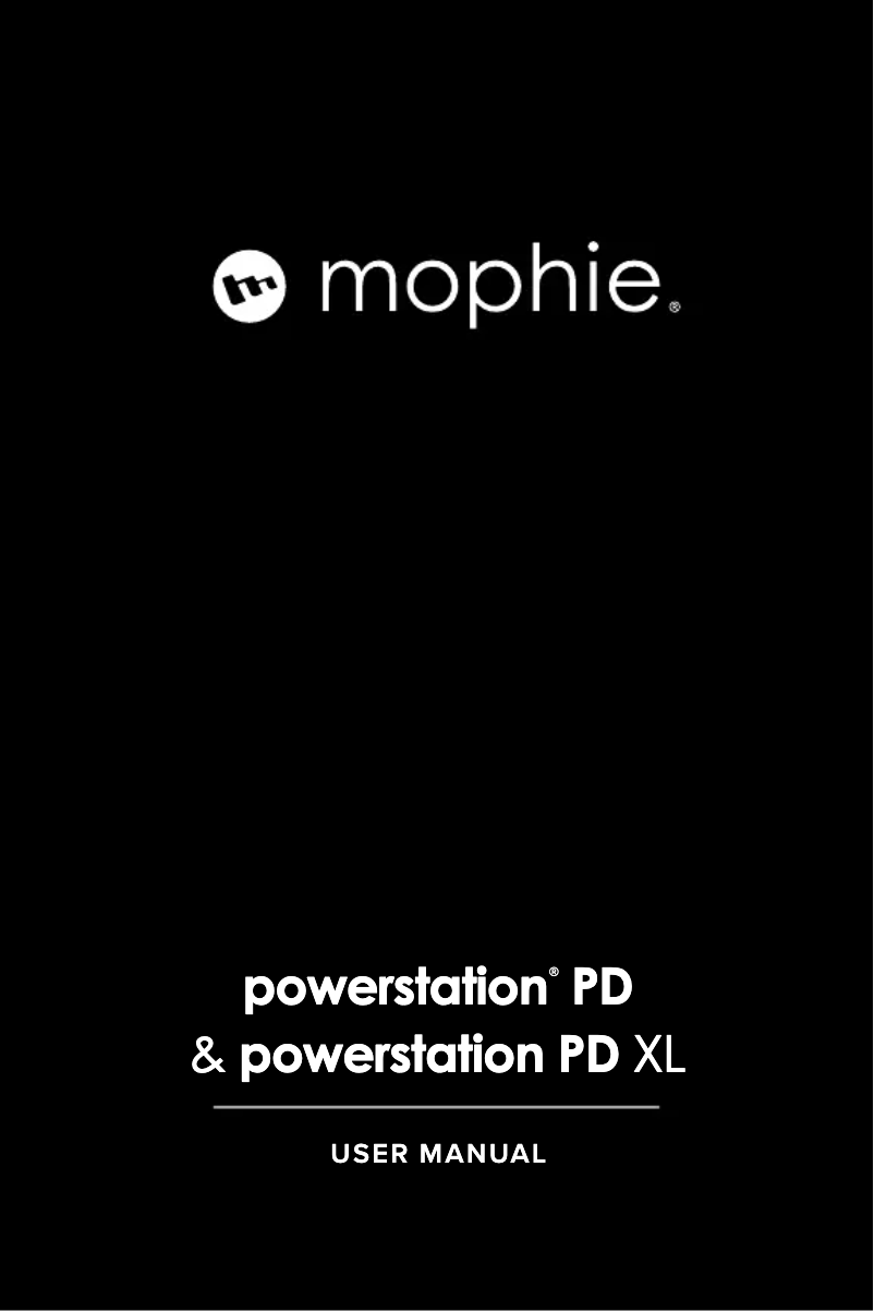 Image de la première page du manuel de l'appareil Powerstation PD XL