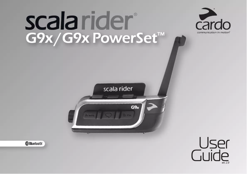 Page n°1 - Mode d'emploi Cardo Scala Rider G9x