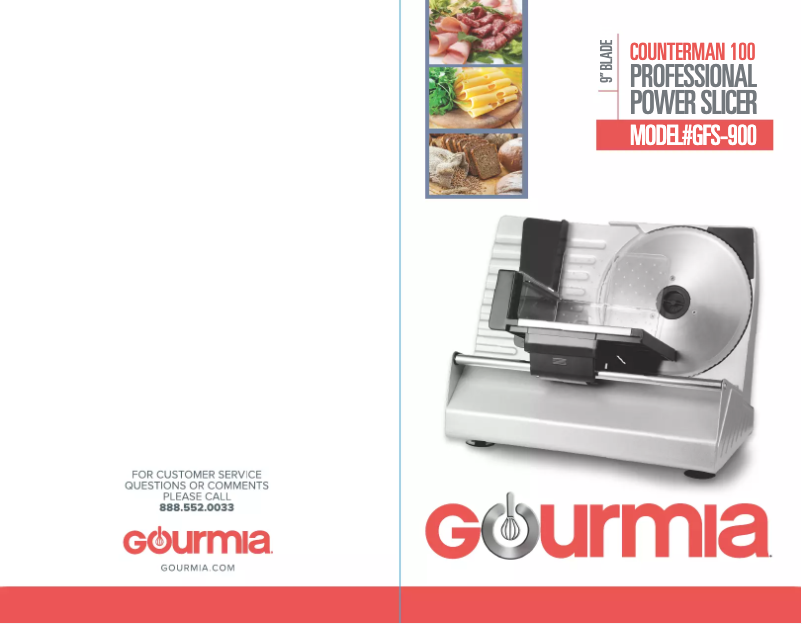 Page n°1 - Manuel utilisateur Gourmia GFS900