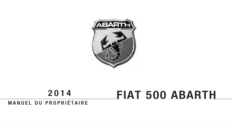 Página 1 del manual Manual de usuario Fiat Abarth (2014)