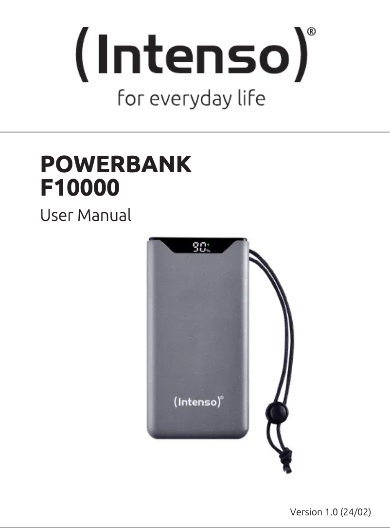 Image de la première page du manuel de l'appareil F10000