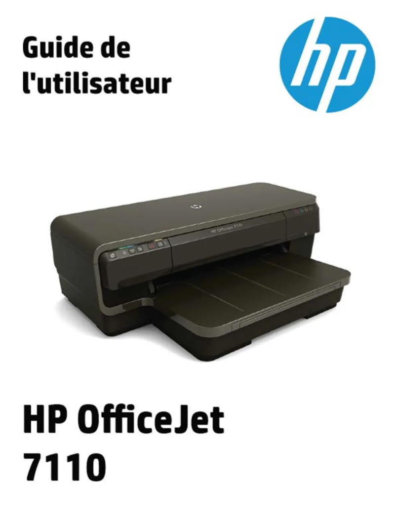 Page 1 de la notice Manuel utilisateur HP Officejet 7110