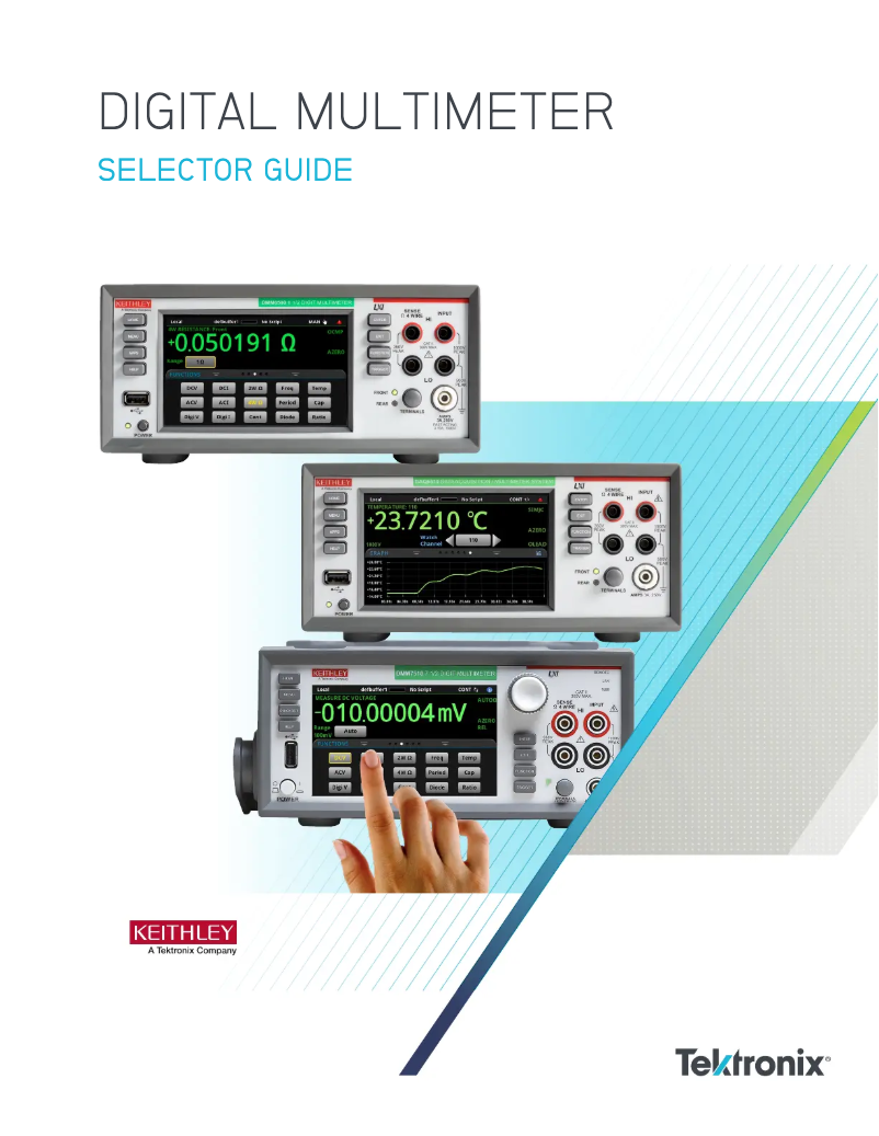 Page 1 de la notice Manuel utilisateur Keithley 2110-240