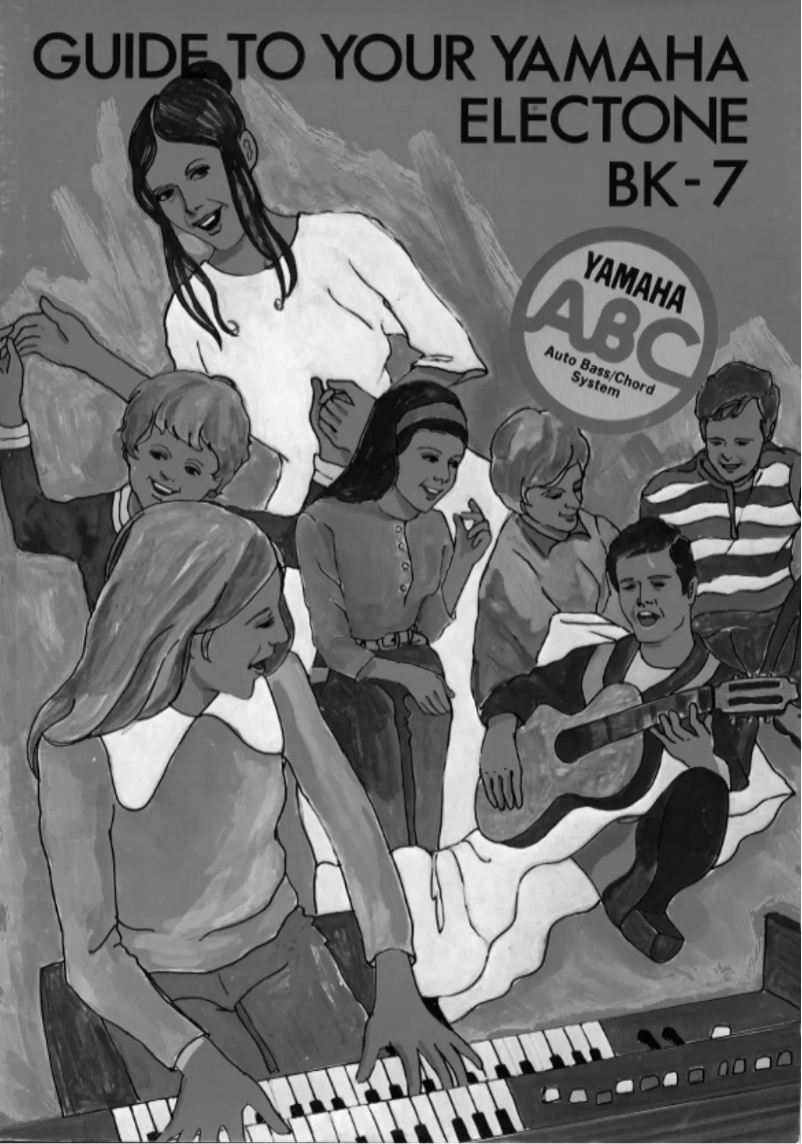 Page 1 of the manual User Manual Yamaha Electone BK-7