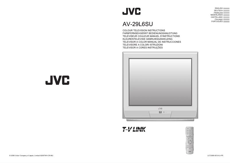 Image de la première page du manuel de l'appareil AV-29L6SU