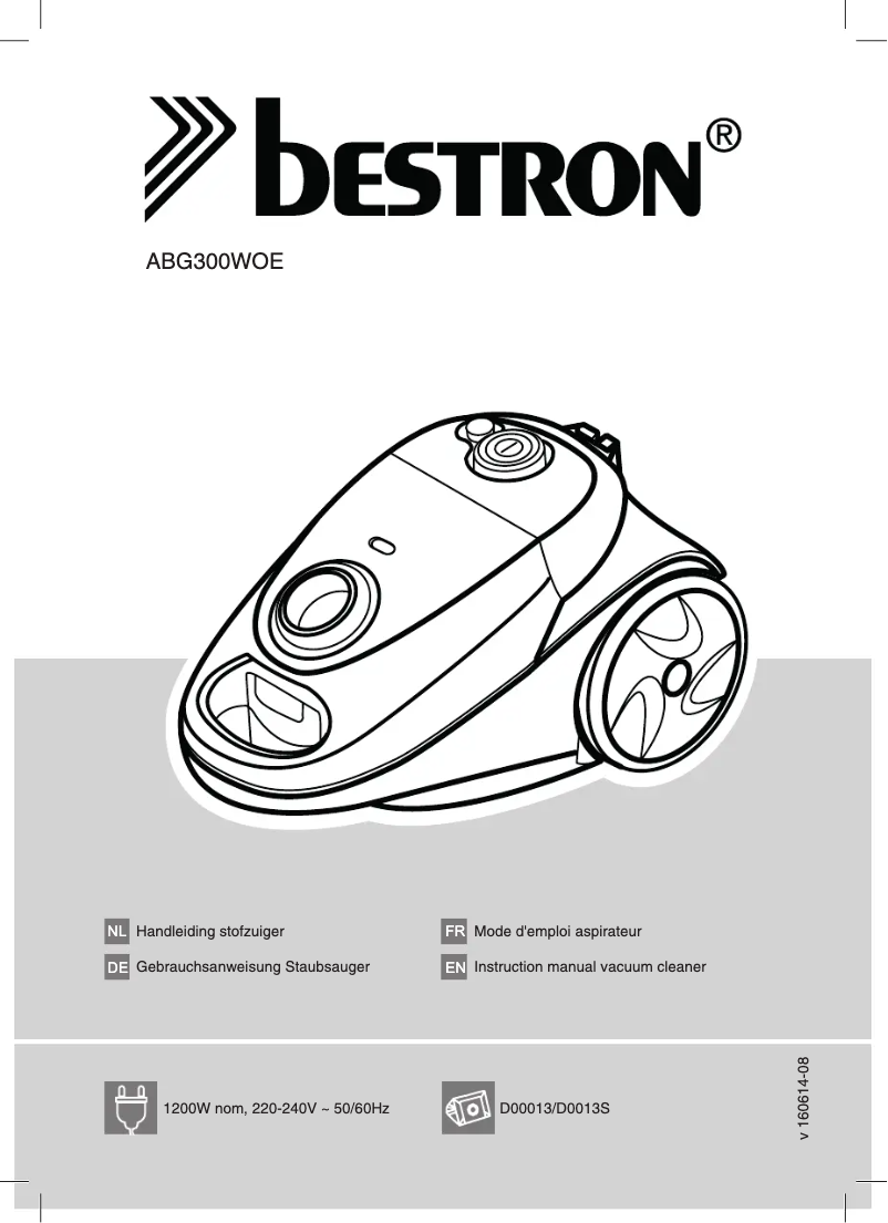 Page 1 de la notice Manuel utilisateur Bestron Optimo