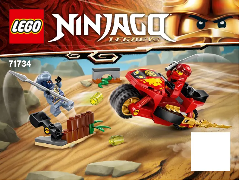 Page n°1 - Manuel utilisateur Lego Ninjago Legacy 71734