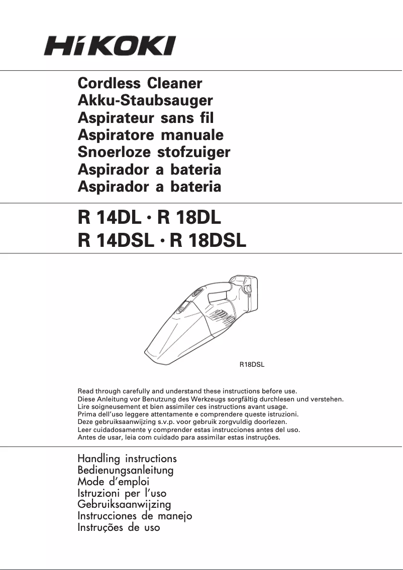 Image de la première page du manuel de l'appareil R14DL