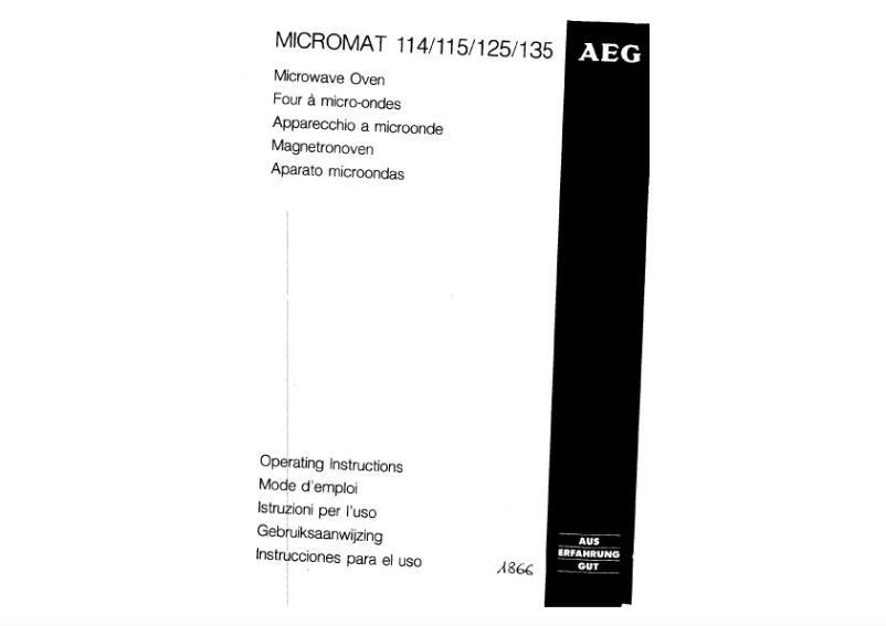 Imagen de la primera página del manual del dispositivo MICROMAT114