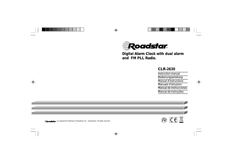 Page n°1 - Manuel utilisateur Roadstar CLR-2630/RD