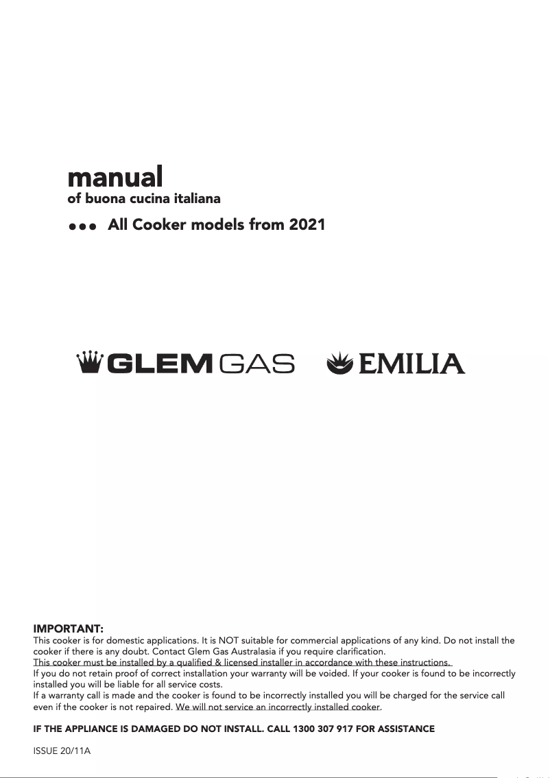 Image de la première page du manuel de l'appareil GS965DOPXN