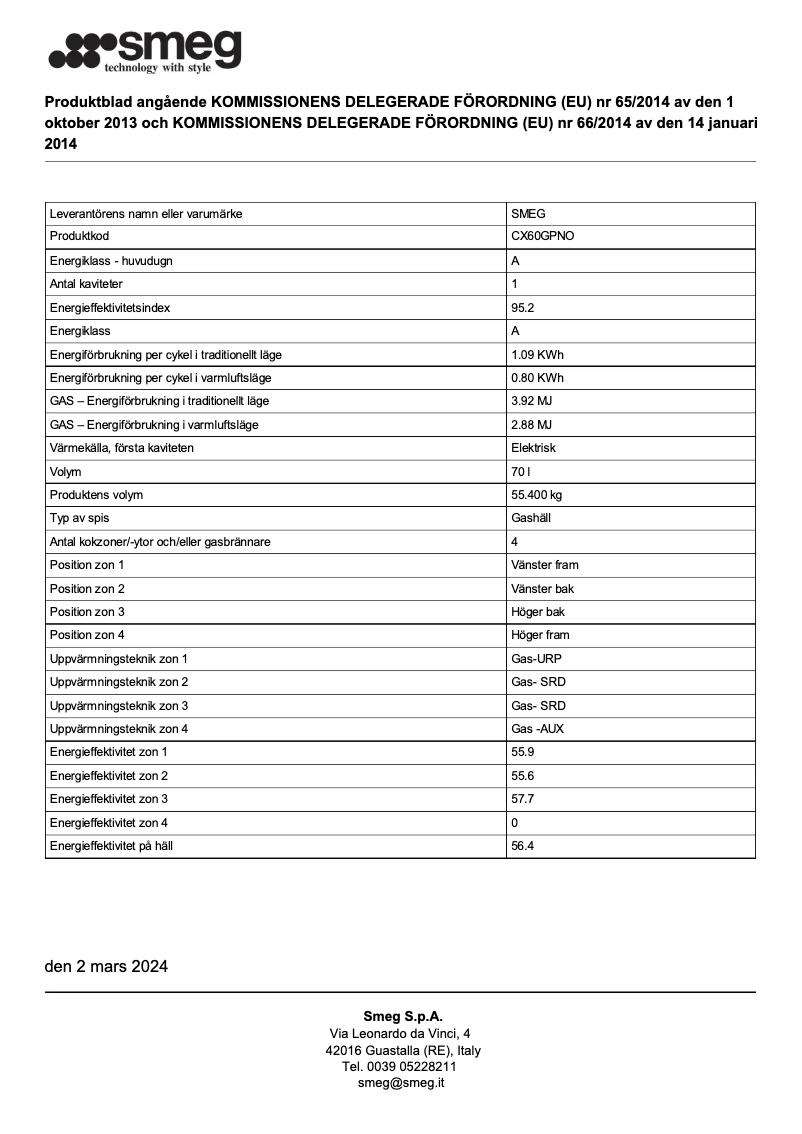 Image de la première page du manuel de l'appareil CX60GPNO