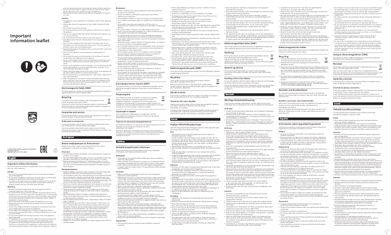 Page 1 de la notice Manuel utilisateur Philips HU2718