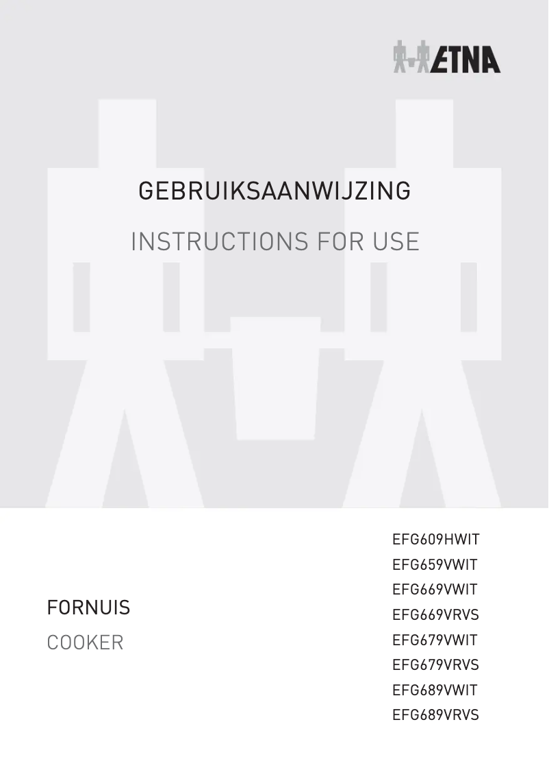 Image de la première page du manuel de l'appareil EFG609H