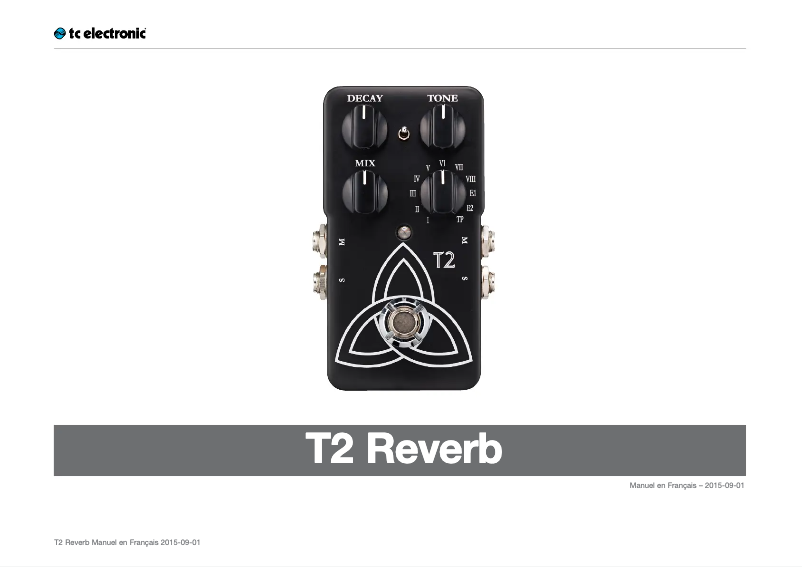 Image de la première page du manuel de l'appareil T2 Reverb
