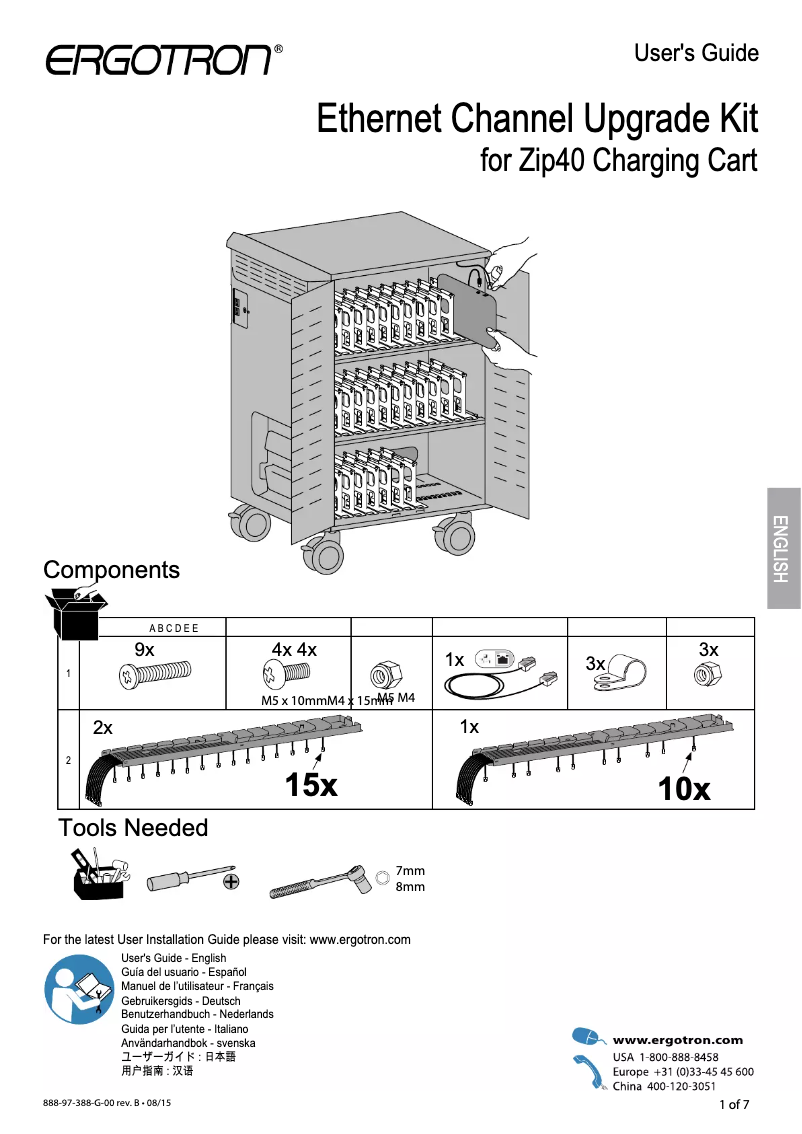 Página 1 del manual Manual de usuario Ergotron 97-939