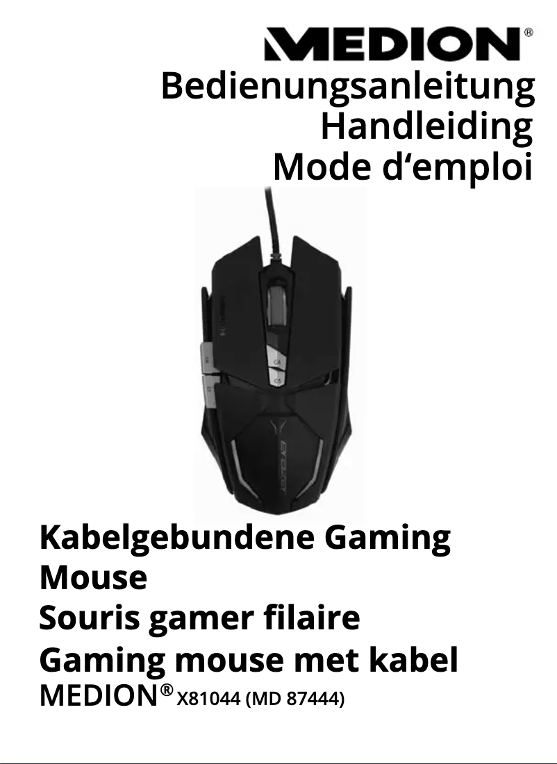 Page 1 de la notice Manuel utilisateur Medion X81044 (MD 87444)