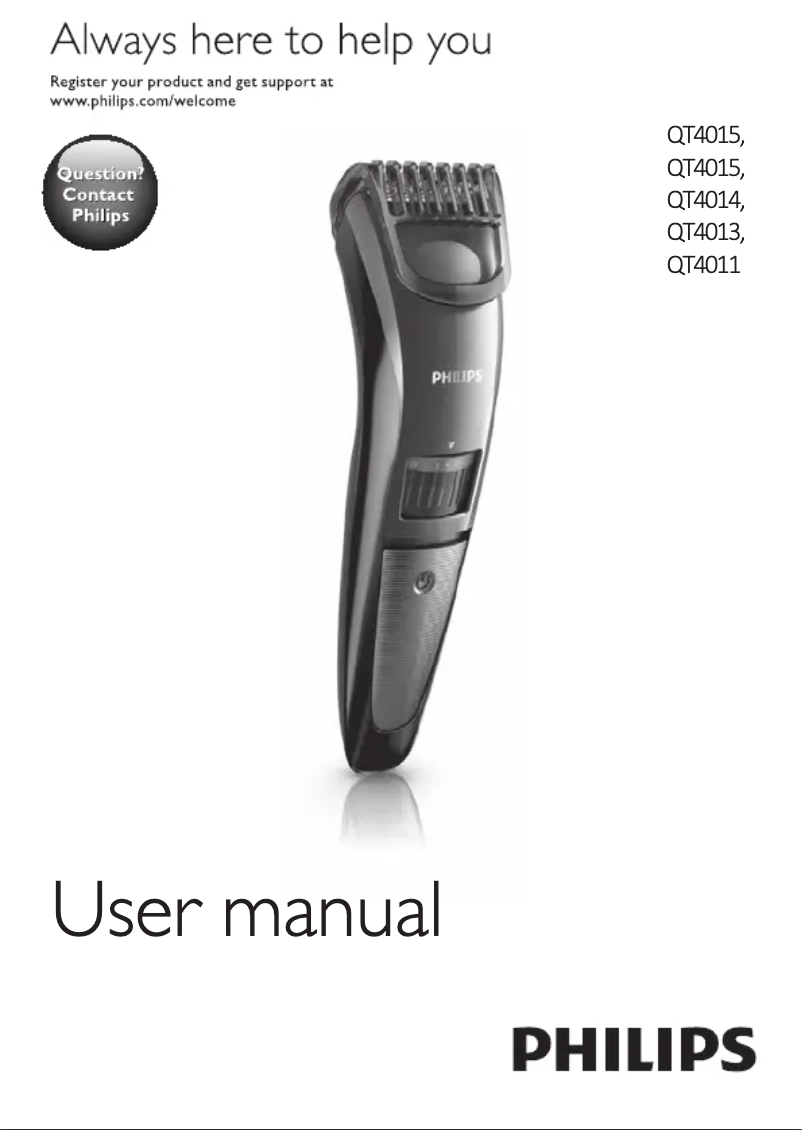 Image de la première page du manuel de l'appareil Series 3000 QT4015