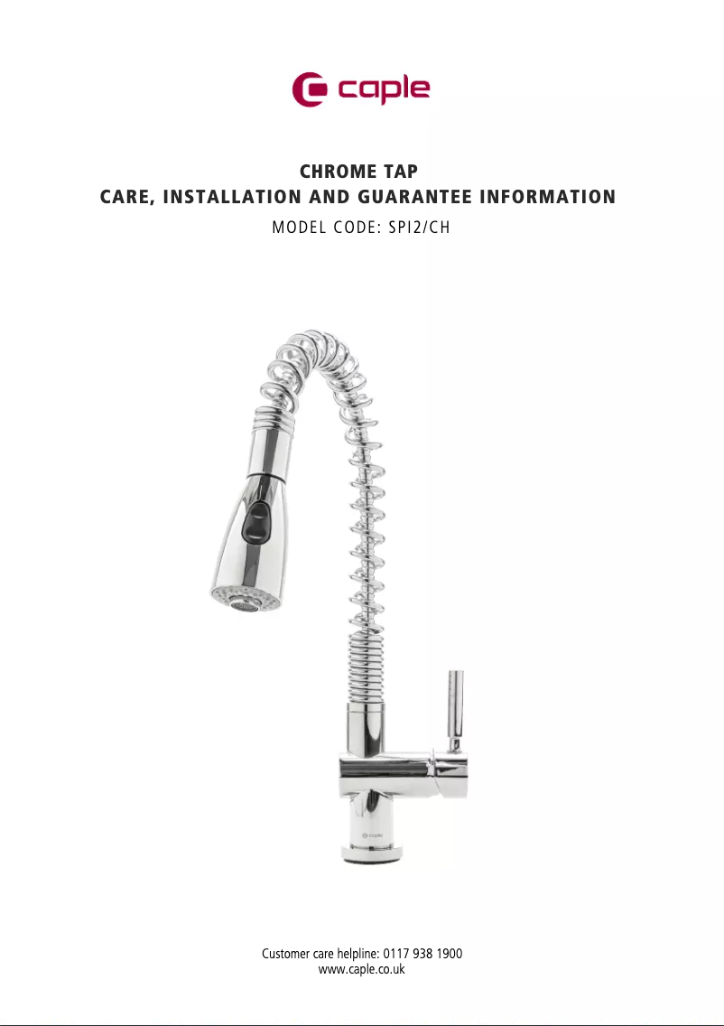 Page n°1 - Manuel utilisateur Caple SPI2