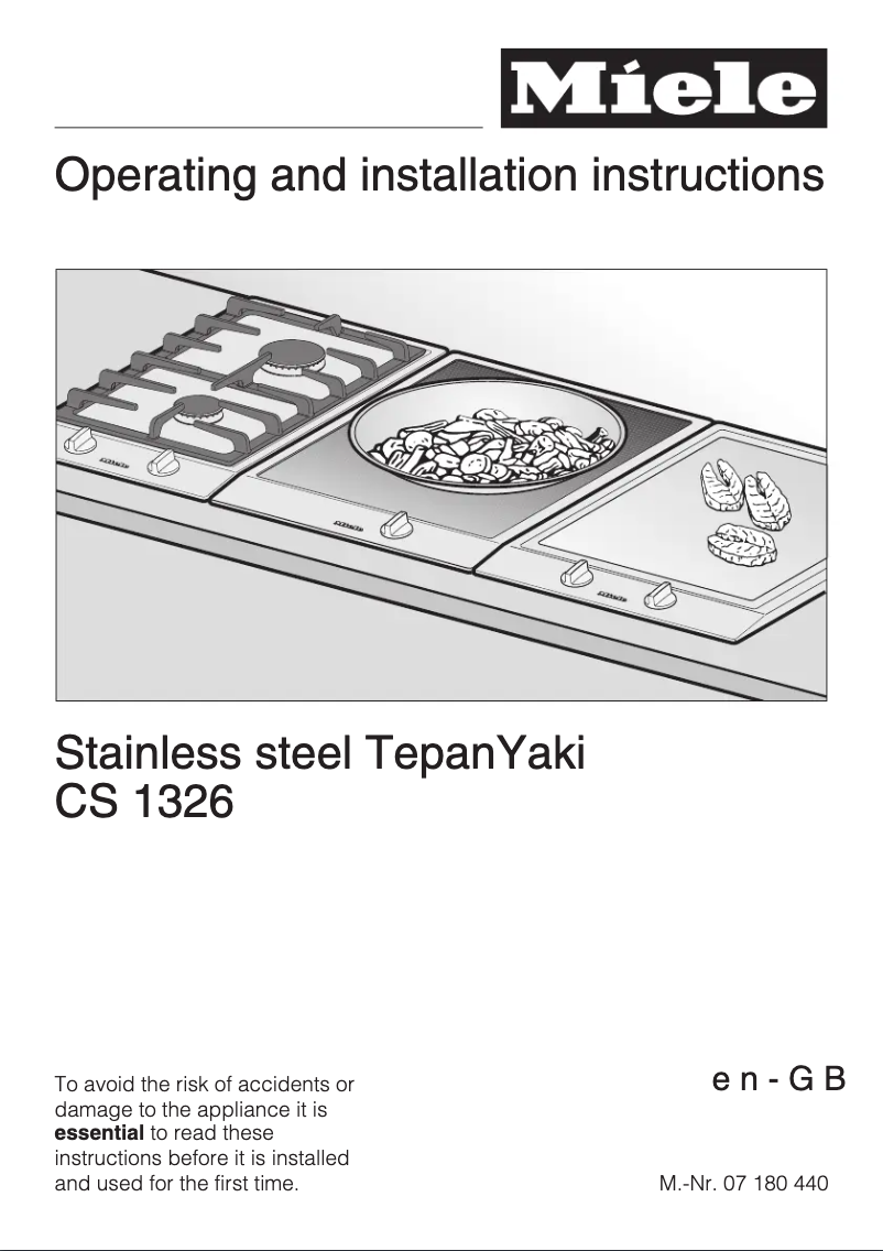 Image de la première page du manuel de l'appareil CS 1326 Y