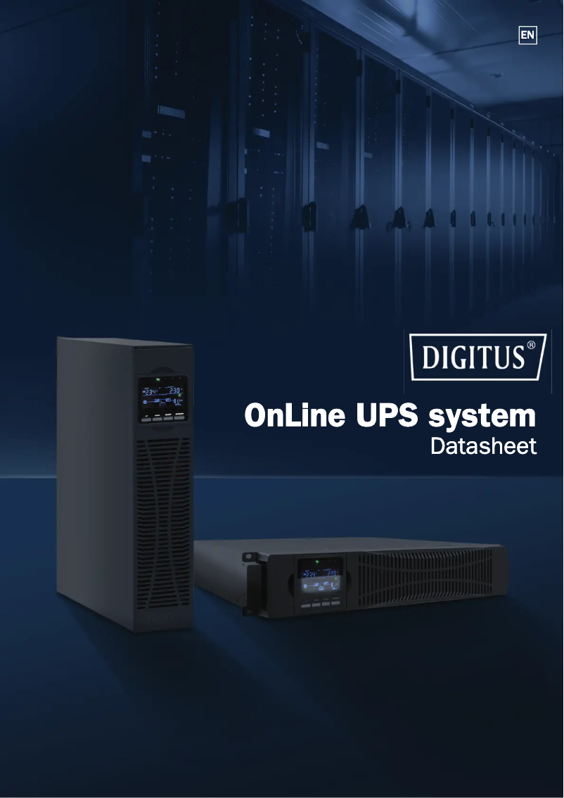 Page 1 de la notice Fiche technique Digitus DN-170095