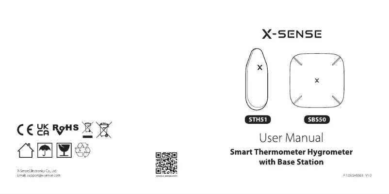 Page 1 de la notice Manuel utilisateur X-Sense Pro STH51
