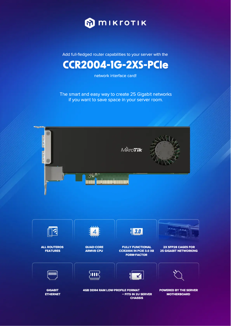 Image de la première page du manuel de l'appareil CCR2004-1G-2XS-PCIe