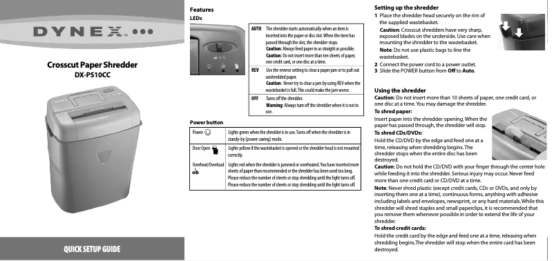 Página 1 del manual Manual de usuario Dynex DX-PS10CC