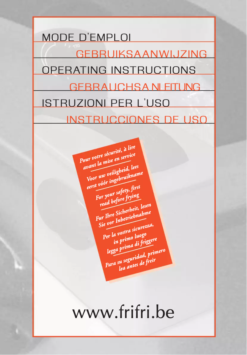 Page 1 de la notice Manuel utilisateur Frifri 5828