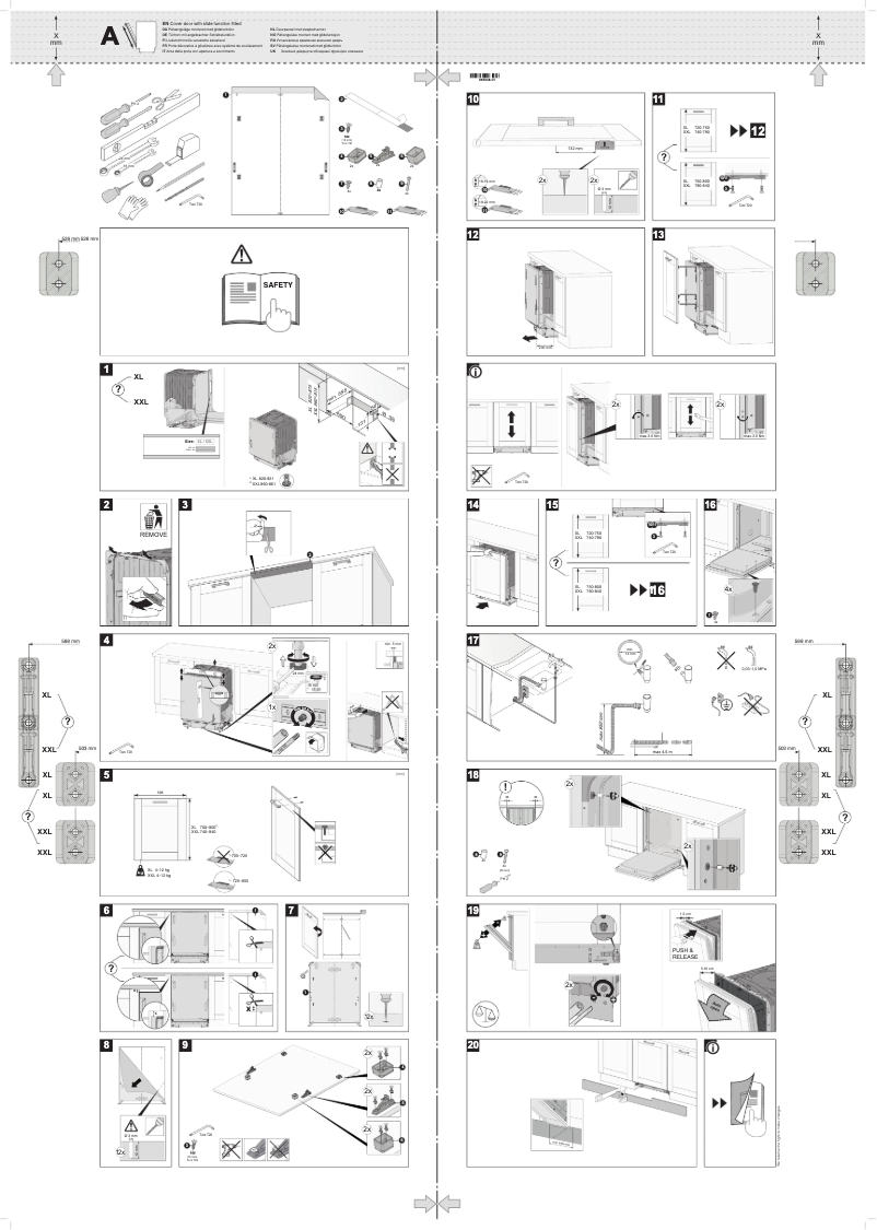Page 1 de la notice Guide d'installation Asko DSD533B