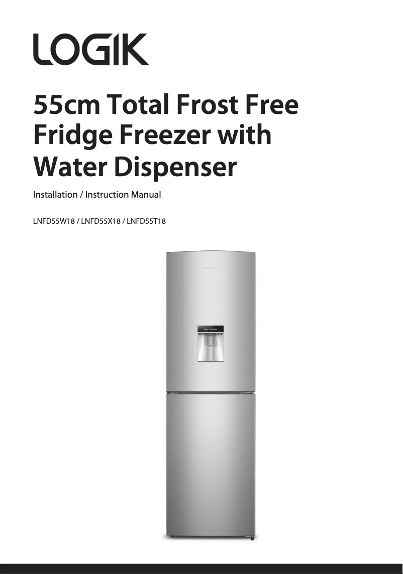 Página 1 del manual Manual de usuario Logik LNFD55W18