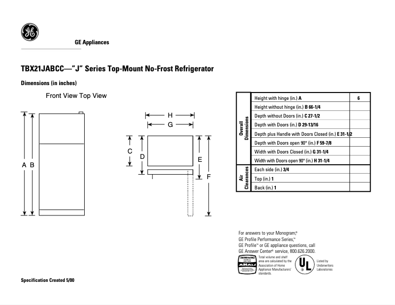 First page image of the manual for TBX21JABCC