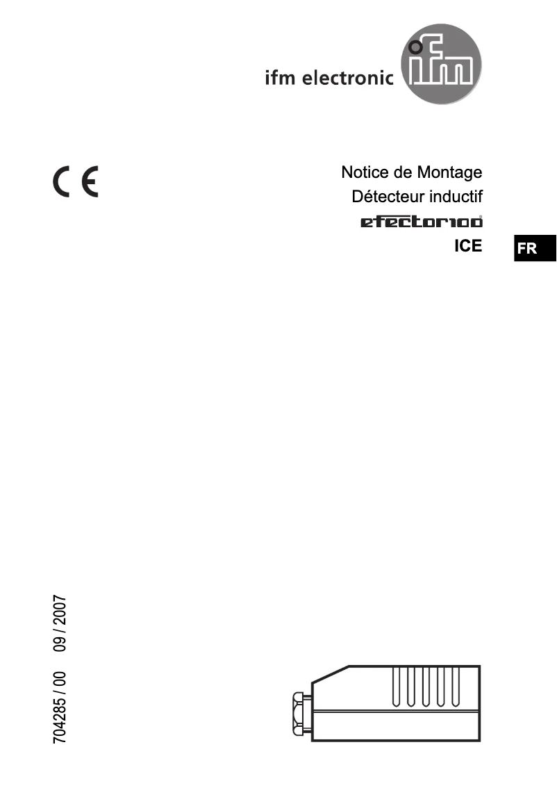 Page n°1 - Manuel utilisateur IFM IC000A