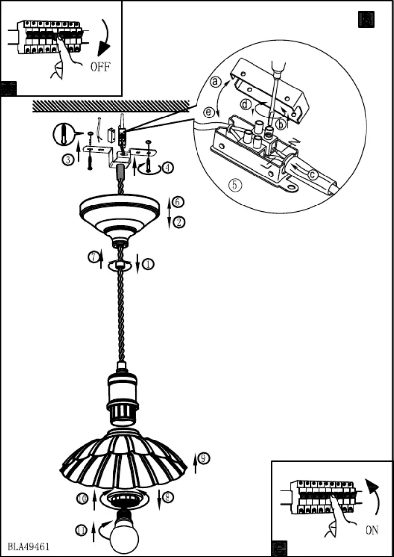 Page n°1 - Manuel utilisateur Eglo Hemington