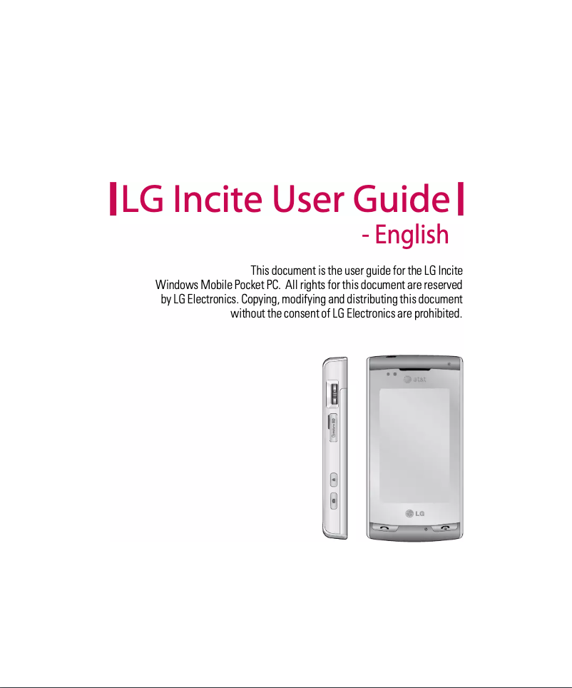 Página 1 del manual Manual de usuario LG Incite CT810