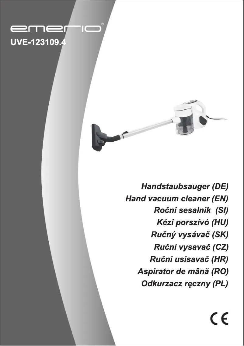 Page 1 de la notice Manuel utilisateur Emerio UVE-123109.4