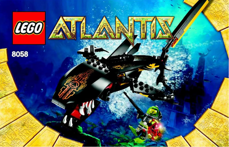 Page 1 de la notice Manuel utilisateur Lego Atlantis 8058