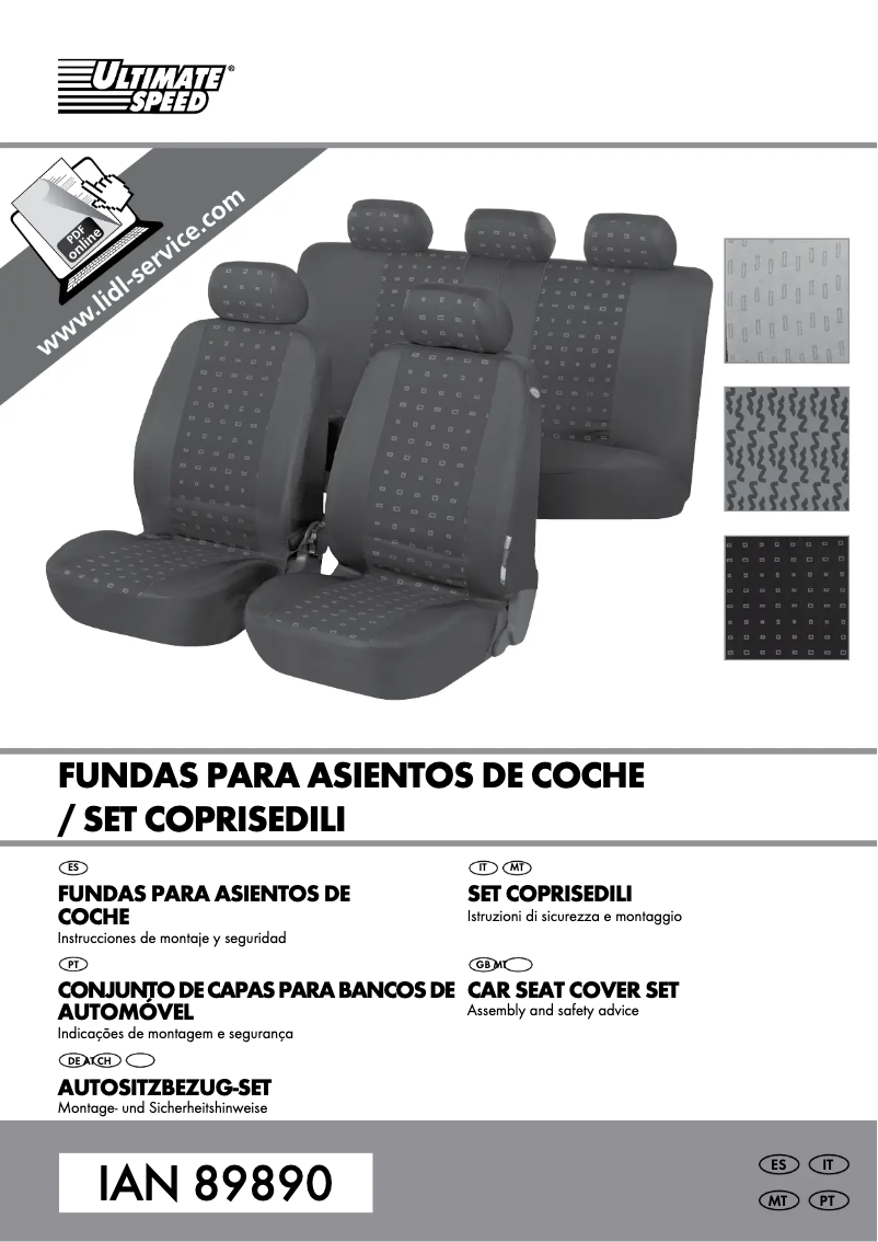 Image de la première page du manuel de l'appareil IAN 089890