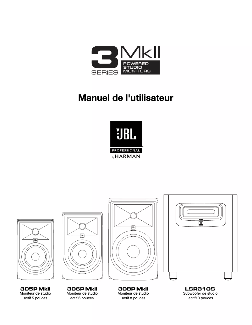 Page n°1 - Manuel utilisateur JBL 306P MKII