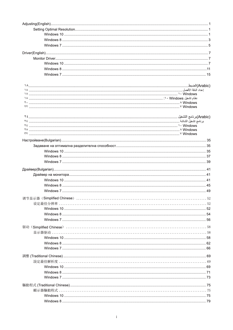 Page n°1 - Manuel utilisateur AOC 24G2ZE