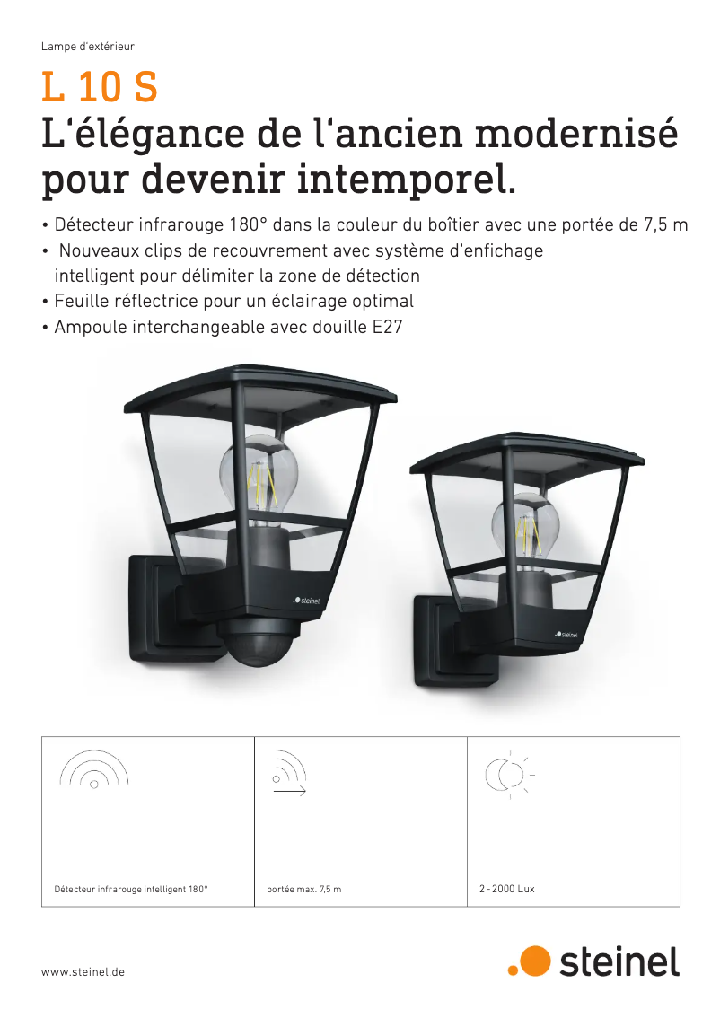 Page n°1 - Brochure Steinel L 10 S