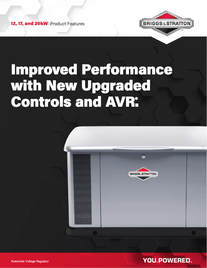 Page 1 de la notice Mode d'emploi Briggs & Stratton 12kW Standby Generator